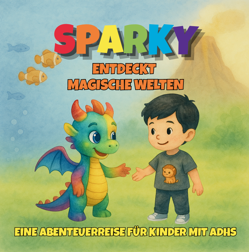 Sparky entdeckt magische Welten – Buchcover